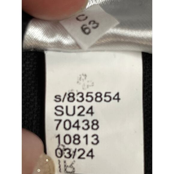 Ann Taylor The Petite Belted Ankle Linen Blend Black Pants, Size 4P - Picture 12 of 15